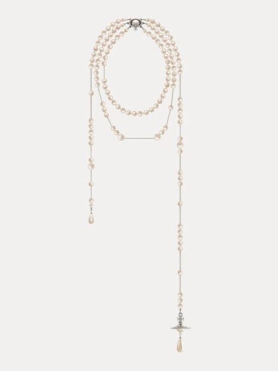 Vivienne Westwood Jewelry - AUTH-Vivienne Westwood Broken pearl necklace